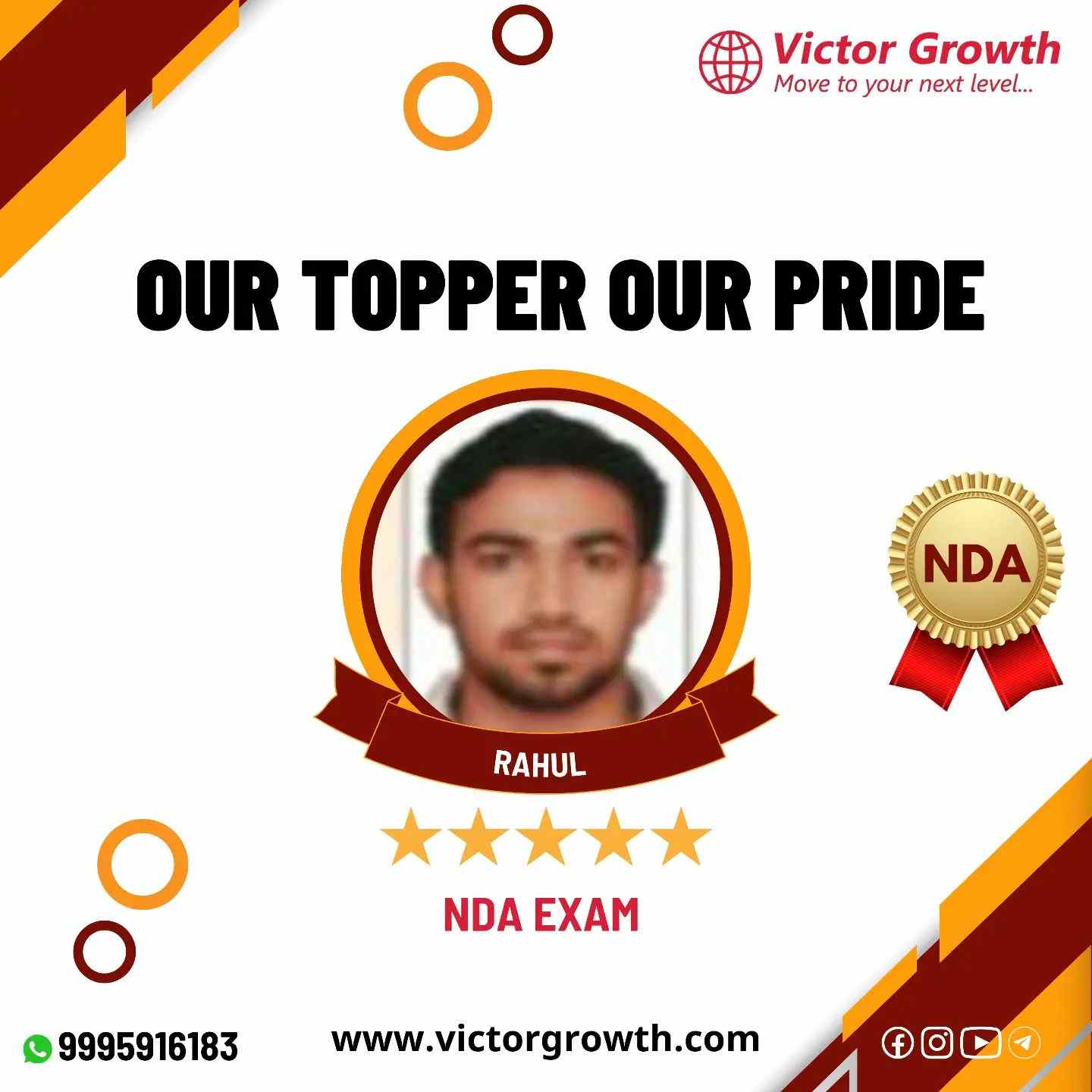Victor Growth IAS Academy Kochi Topper Student 4 Photo